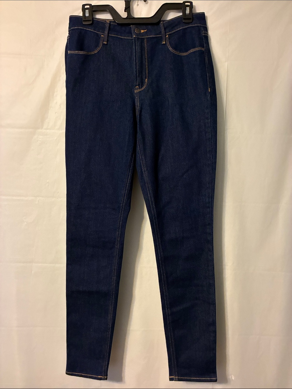 Old Navy High Rise Wow Super-Skinny Dark Indigo Jeans.